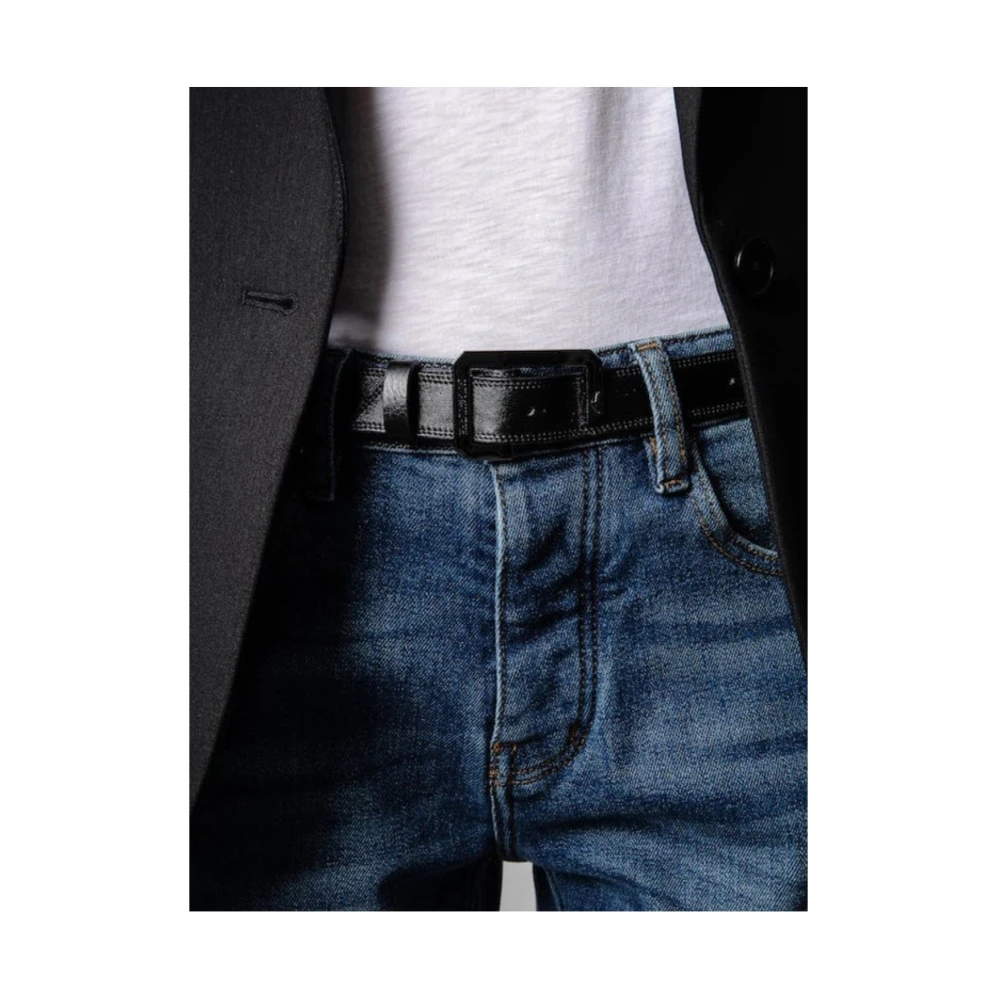 Zadig & Voltaire Stijlvolle Leren Riem voor Mannen Black Dames