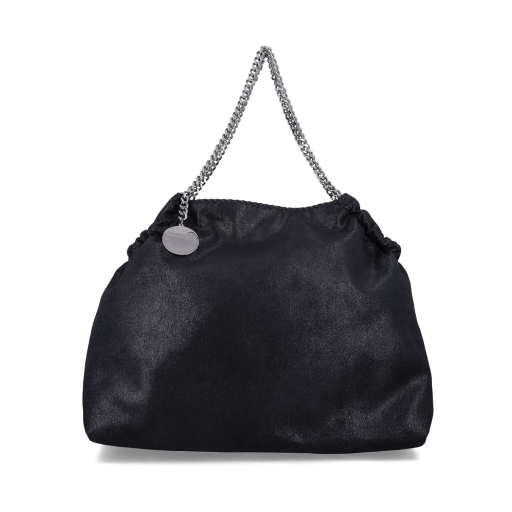 Stella Mccartney Schoudertas met kettinghandvat en magnetische sluiting Black Dames