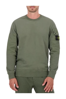 Organisk Bomullsweatshirt med Bomullstwill-förstärkningar
