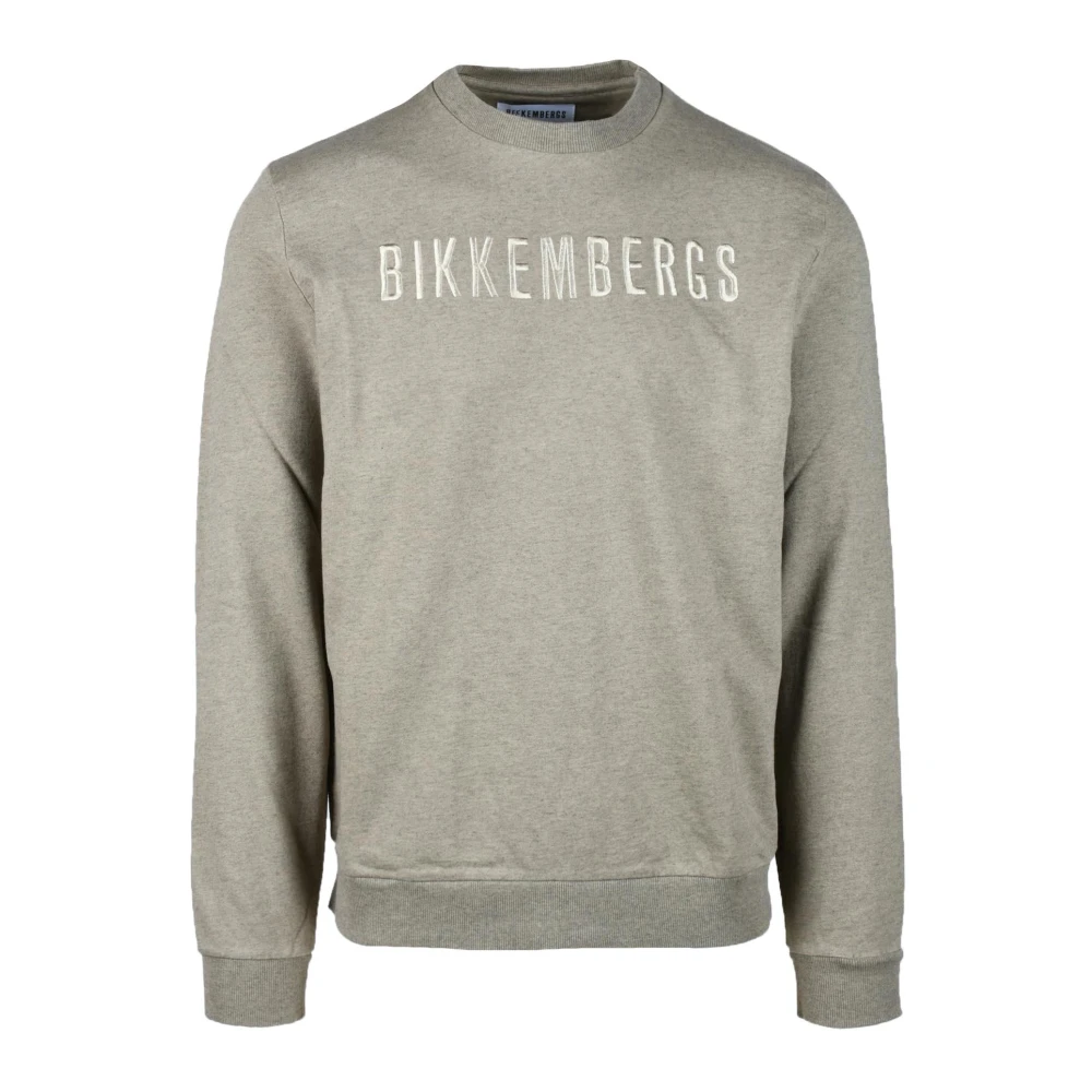 Bikkembergs Katoenen Gebreide Trui Gray Heren