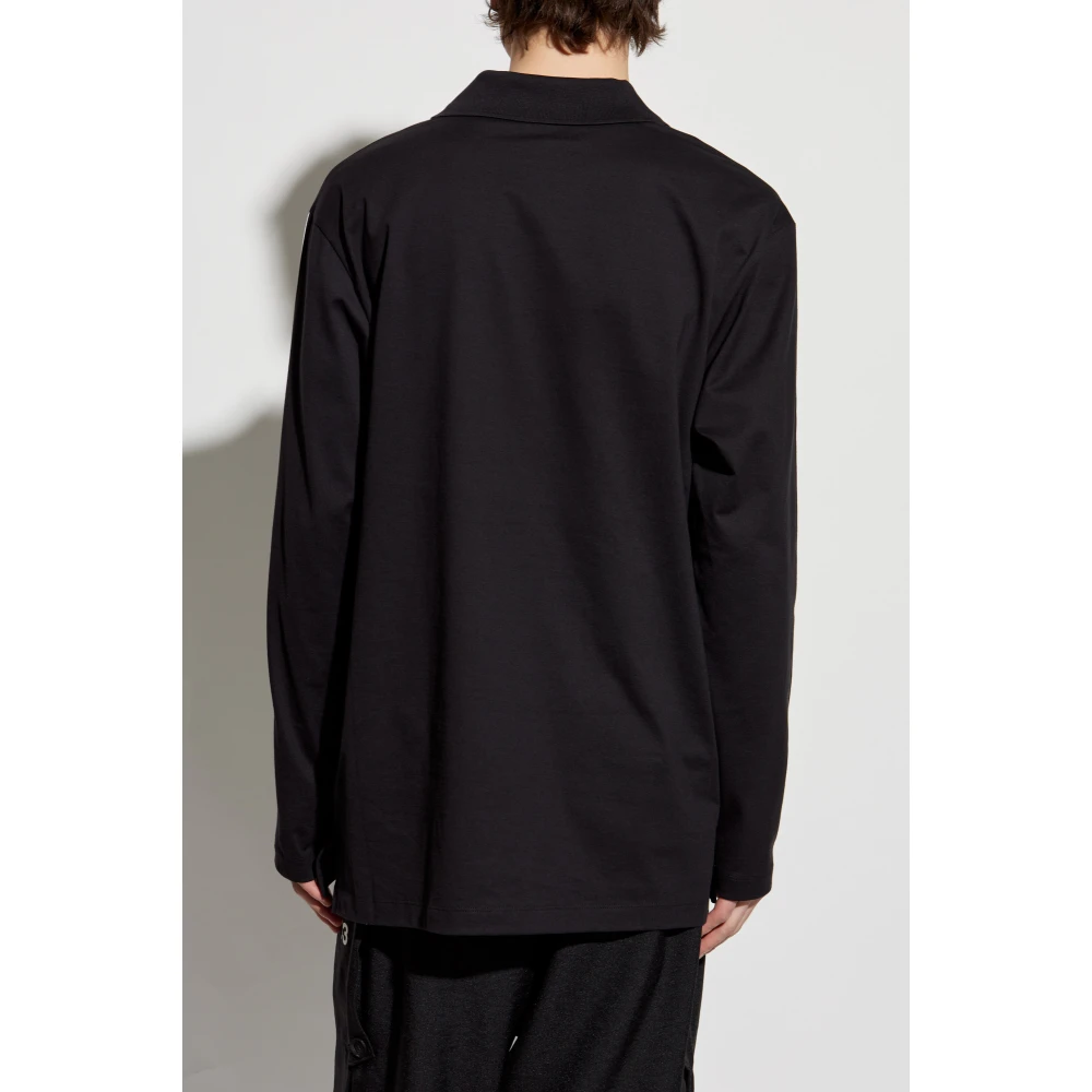 Y-3 Lange mouw T-shirt Black Heren