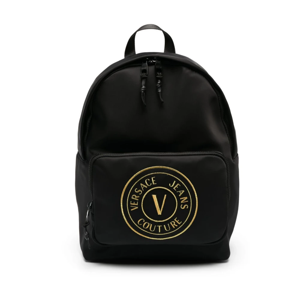 Versace Jeans Couture Svart Bucket Bag Ryggsäck för Män Black, Herr