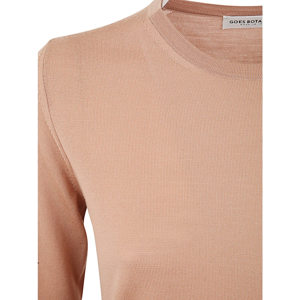 Goes Botanical Round-neck Knitwear Beige Dames