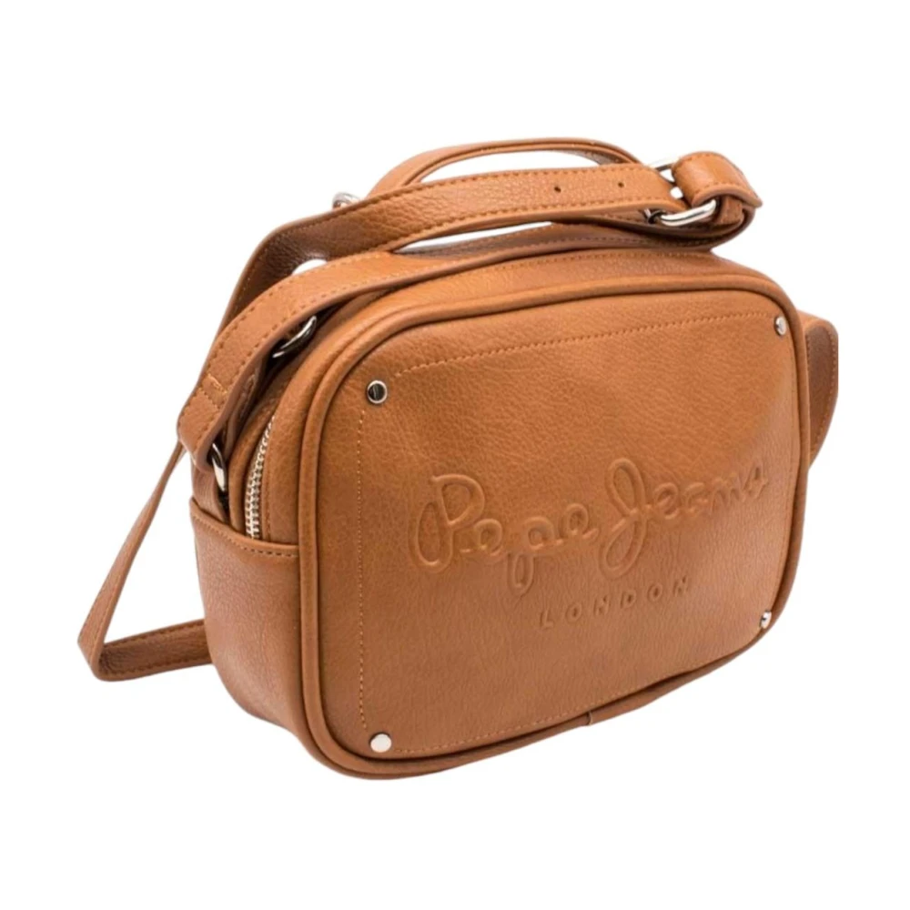 Pepe Jeans Bruine Bassy Icon Schoudertas Brown Dames