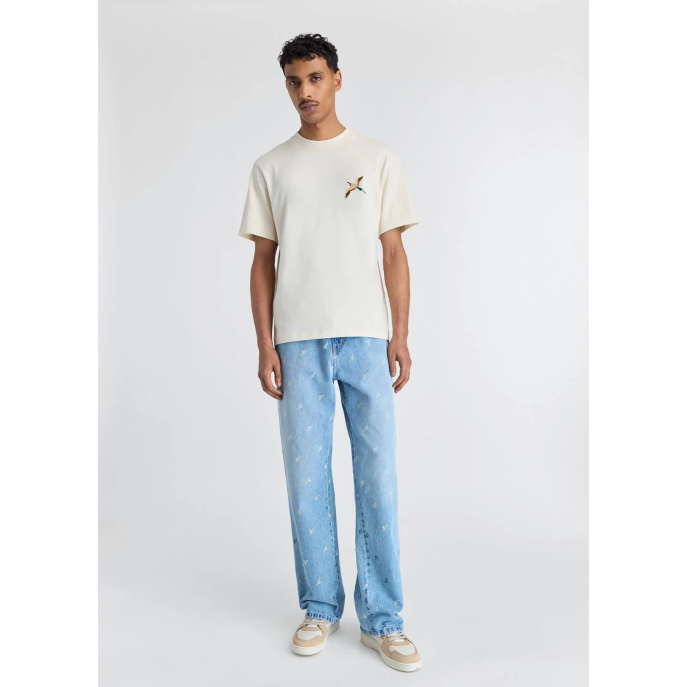 Axel Arigato Single Bee Bird T-shirt Beige Heren