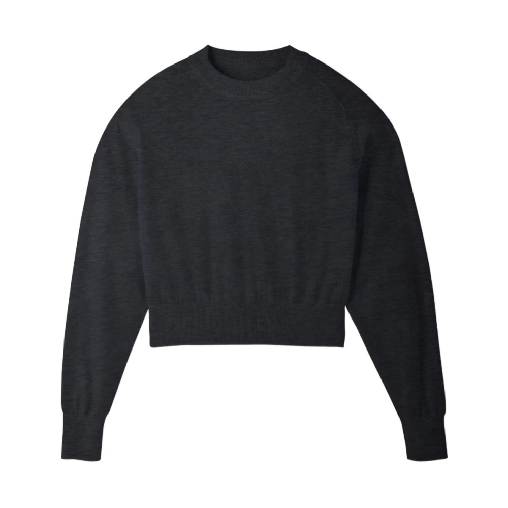 Jacquemus Women's Gray Round-Neck Knitwear, M, Wool Blend Jumper Aw25