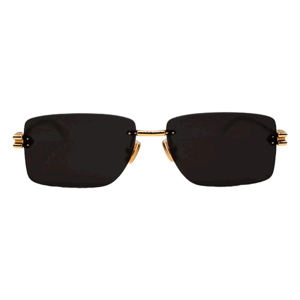 Bottega Veneta Men's Yellow Sunglasses, 58 Mm, Rectangle Sunglasses