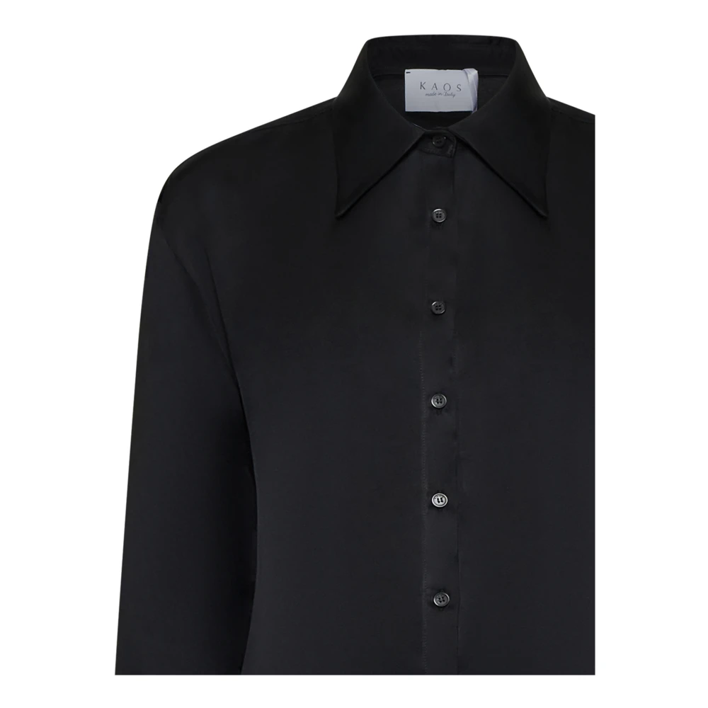 Kaos Zwarte Overhemden Collectie Black Dames