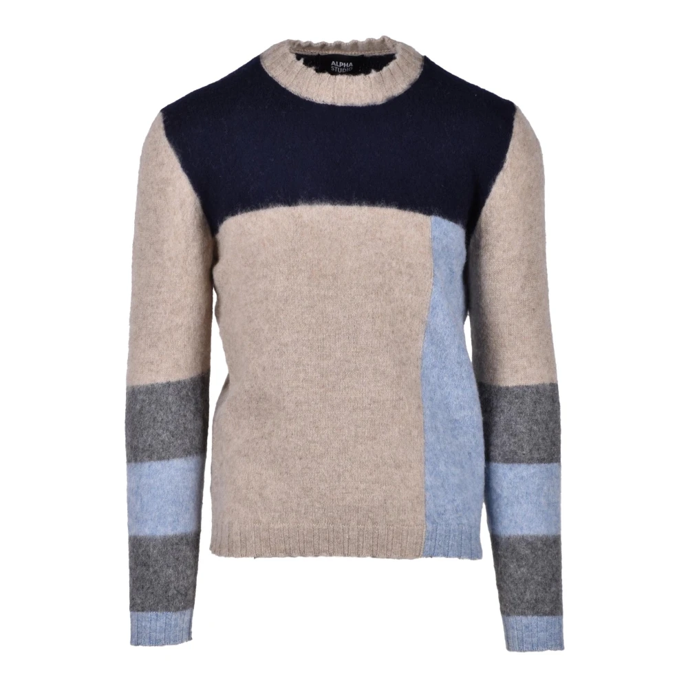 Alpha Studio Wollen Gebreide Trui Multicolor Heren