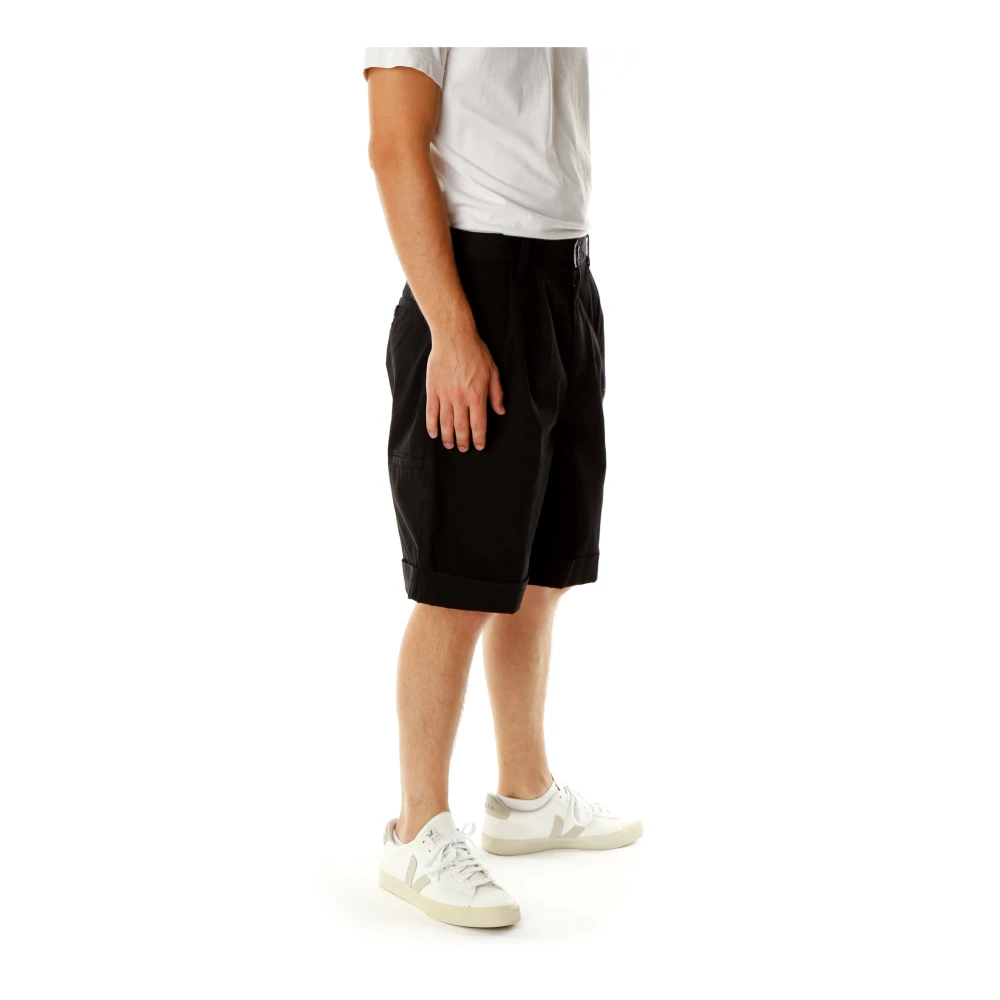 Carhartt WIP Casual Pleated Shorts Black Heren