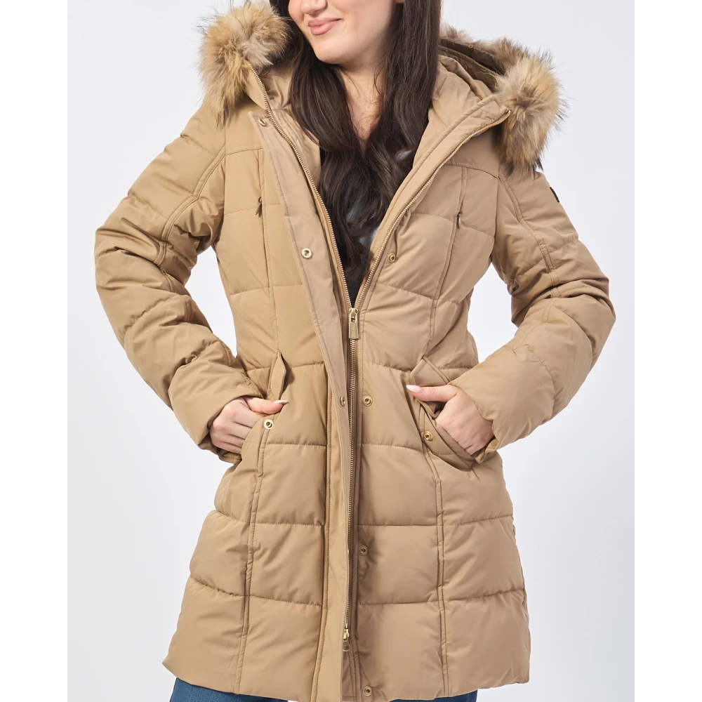 YES ZEE Kameel Winterjas Stijlvolle Mode Brown Dames