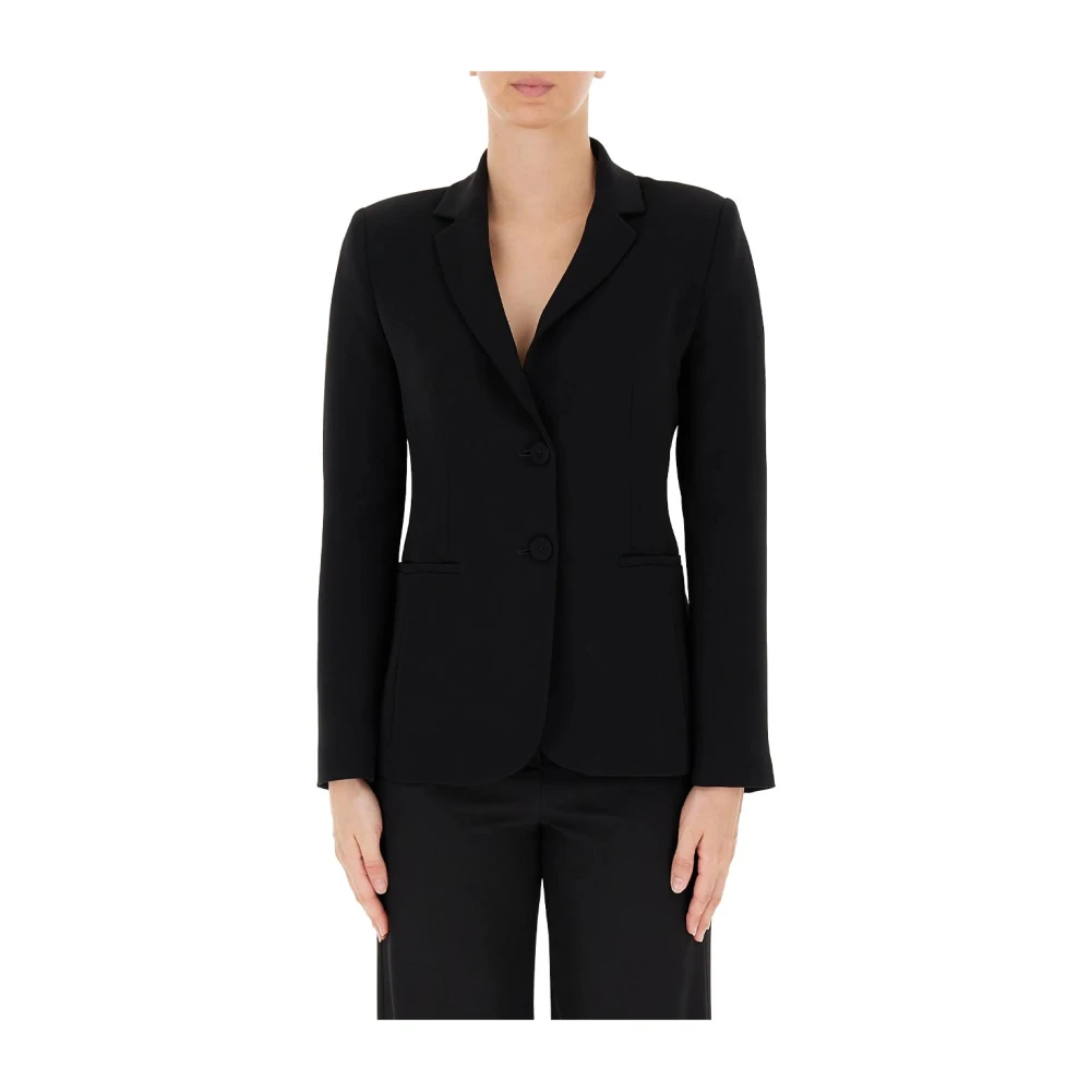 Pennyblack Polyester blazer vloeiende stof slim fit Black Dames