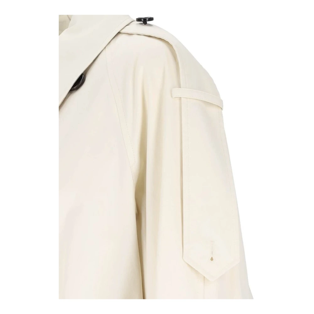 Burberry Katoenen trenchcoat met riem Beige Dames