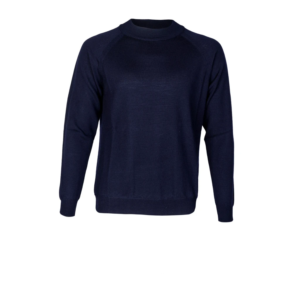 Mauro Grifoni Stijlvolle Ronde Hals Gebreide Kleding Blue Heren