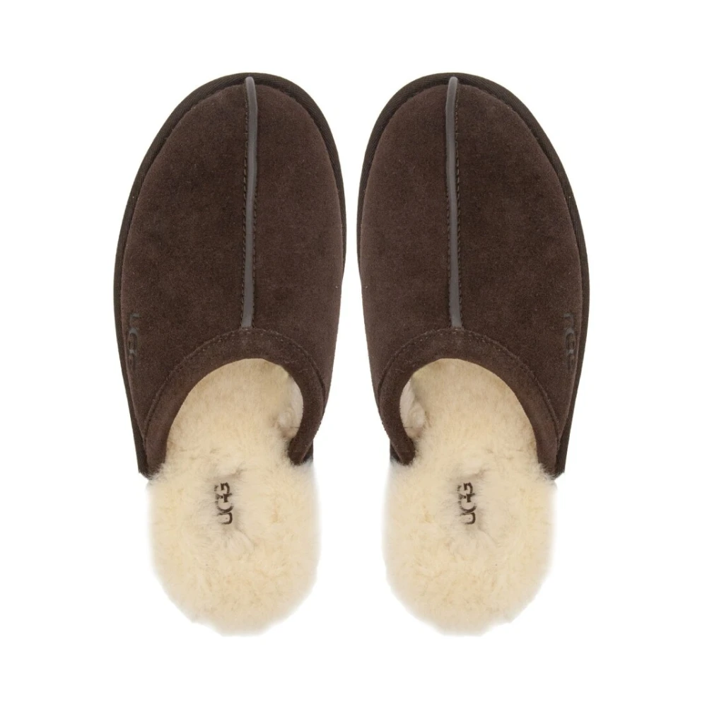 Ugg Klassieke Suède Scuff Slippers Brown Heren