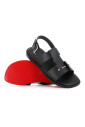 sandale-en-cuir-noir-avec-epingle-argentee