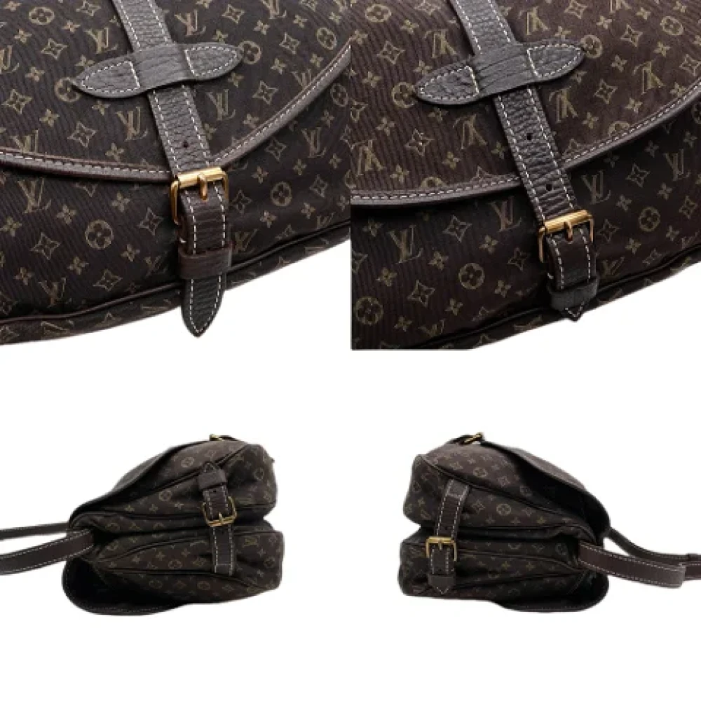 Louis Vuitton Vintage Pre-owned Cotton louis-vuitton-bags Brown Dames