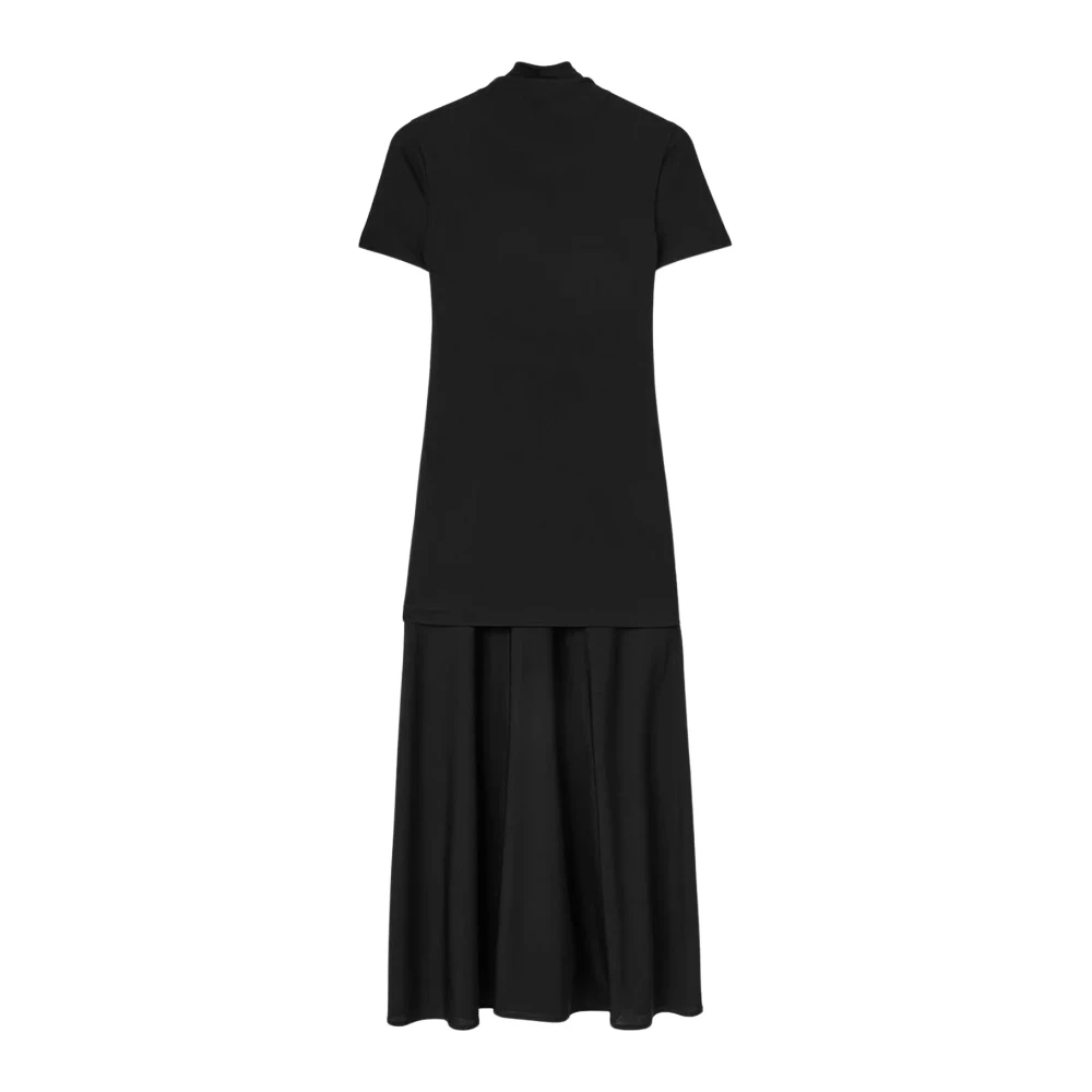 Jil Sander Jurk met Korte Mouwen Black Dames