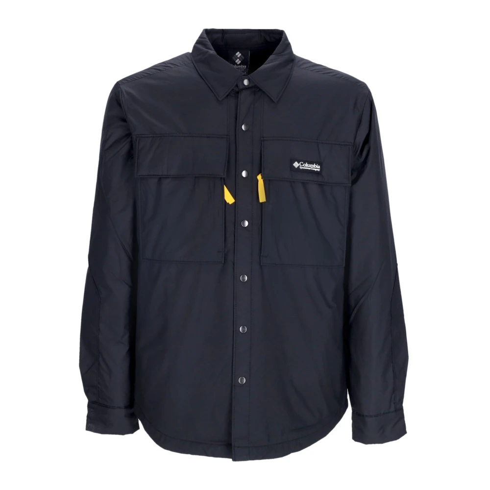 Columbia Zwarte Waterdichte Shirtjas met Gewatteerde Voering Black Heren