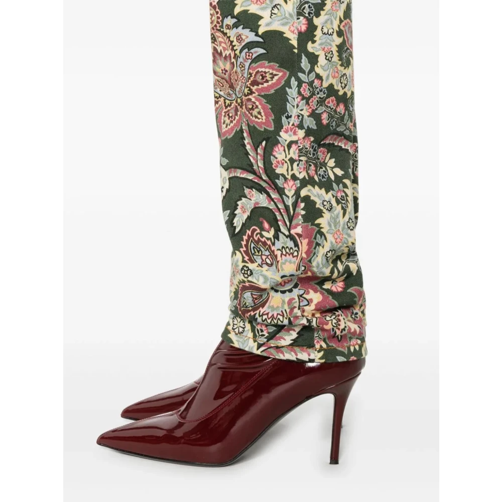 ETRO Paisley Print Multicolor Katoenen Broek Multicolor Dames
