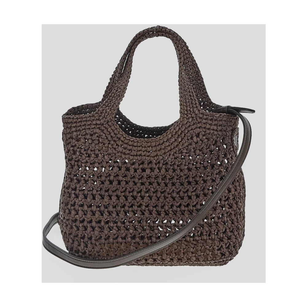 TOD'S Stijlvolle Rafia Tas Brown Dames