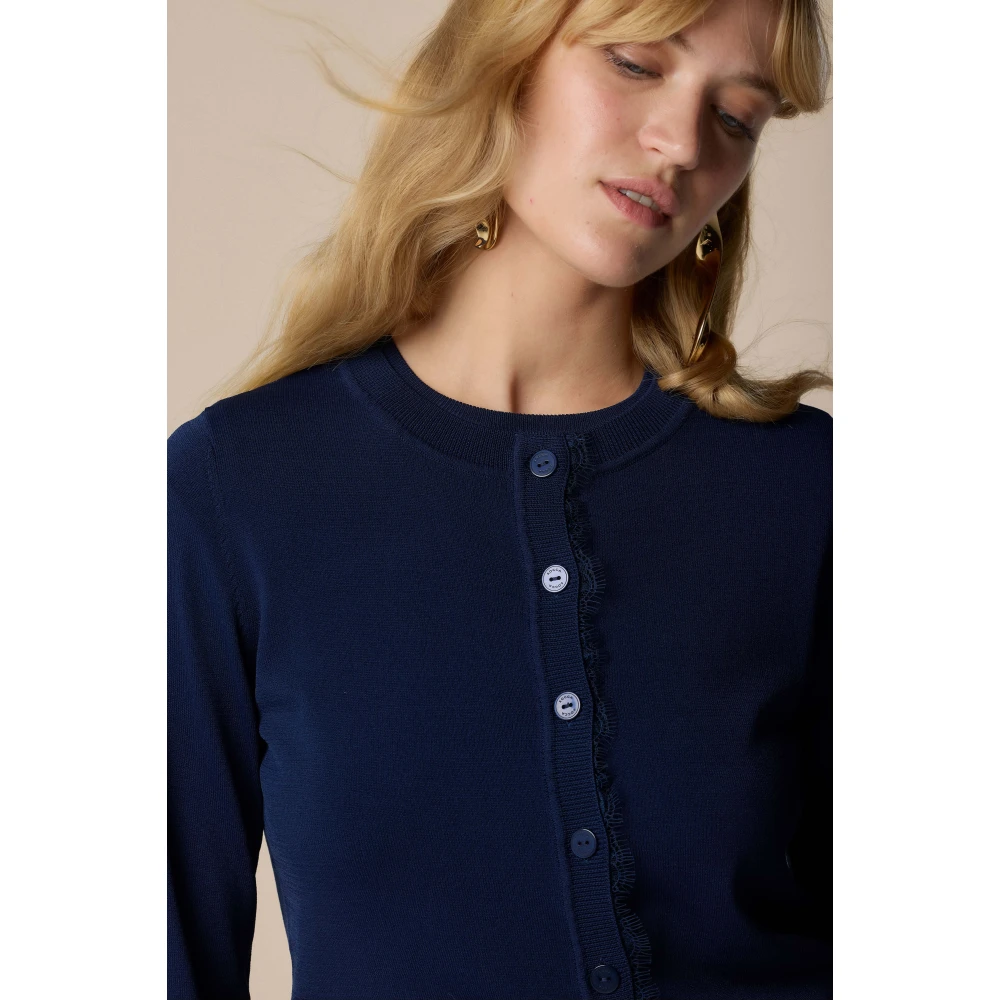 Kocca Stijlvolle Cardigans voor elke gelegenheid Blue Dames