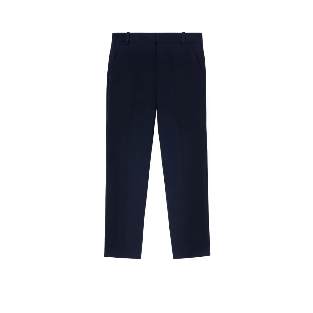 Pinko Women's Blue Cropped Trousers, L, Bello Trousers