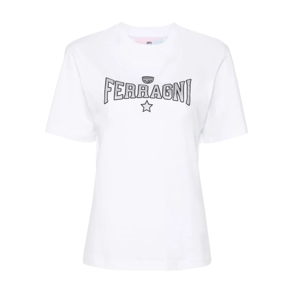 Chiara Ferragni Collection Witte T-shirts en Polos van Chiara Ferragni White Dames