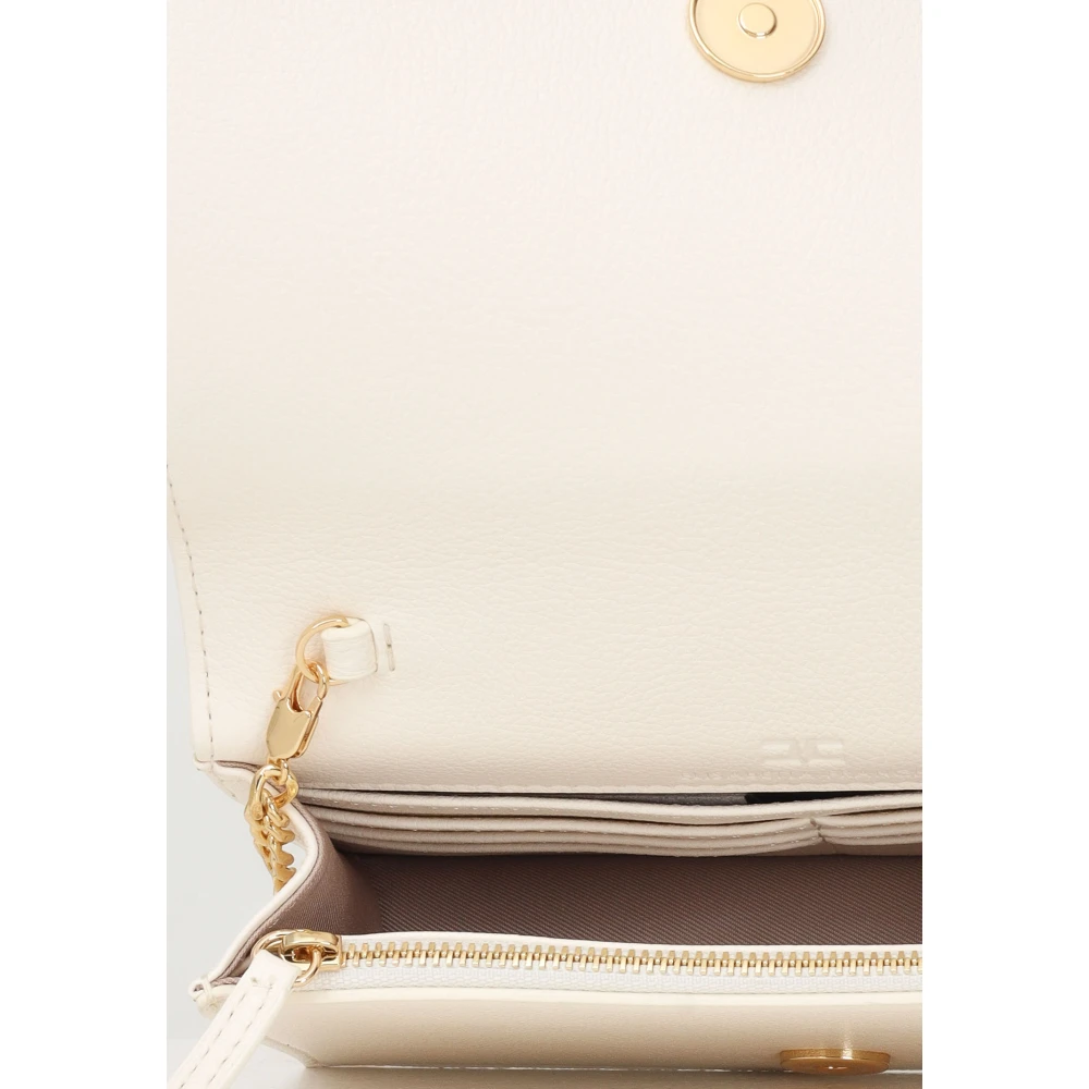 Elisabetta Franchi Witte Mini Schoudertas Lente Zomer Yellow Dames