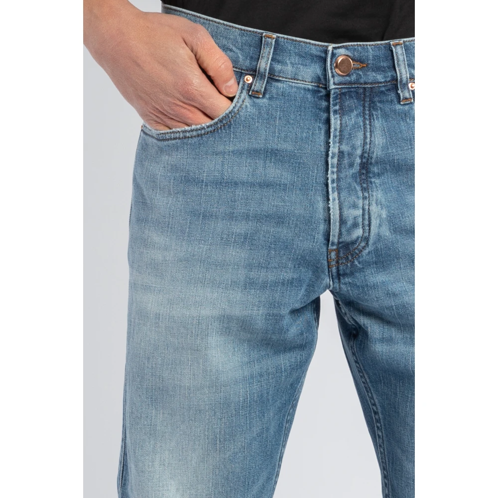 Don The Fuller Cropped Jeans Blue Heren