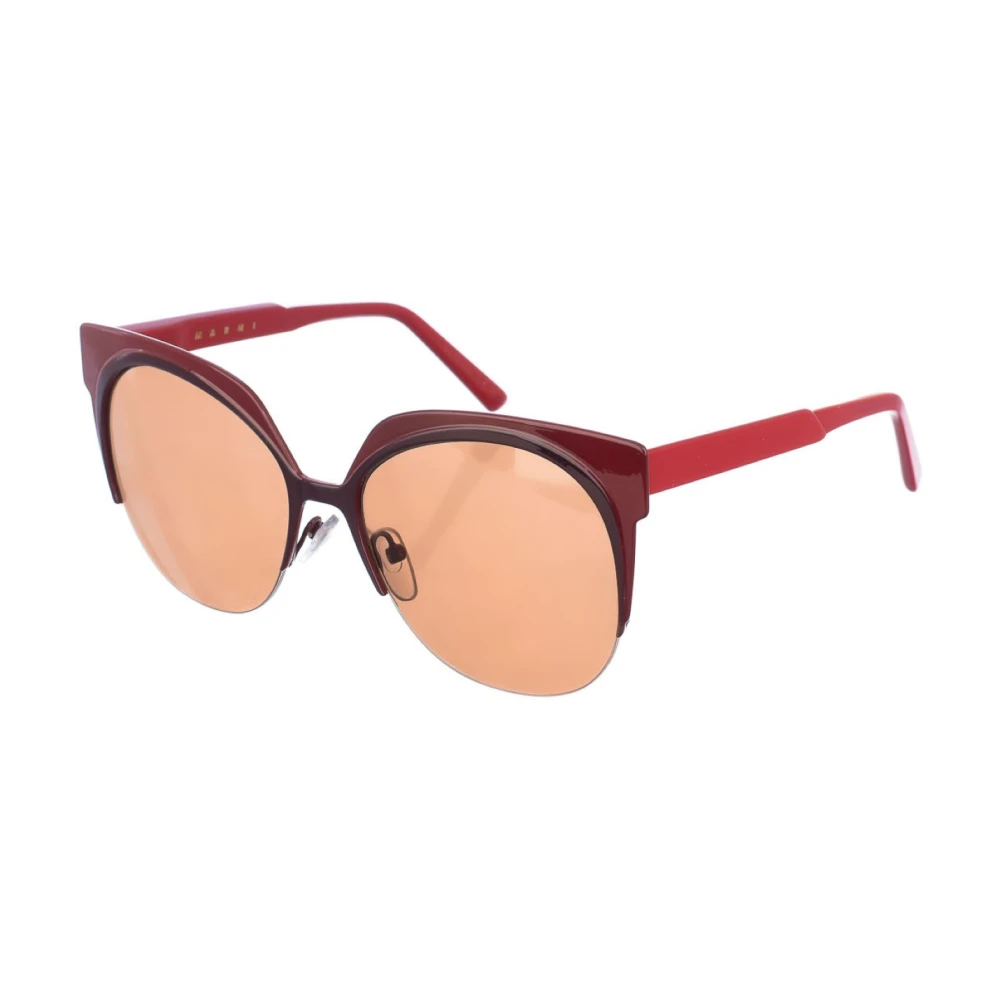 Marni Women's Red Sunglasses, One Size, Oval Sunglasses
