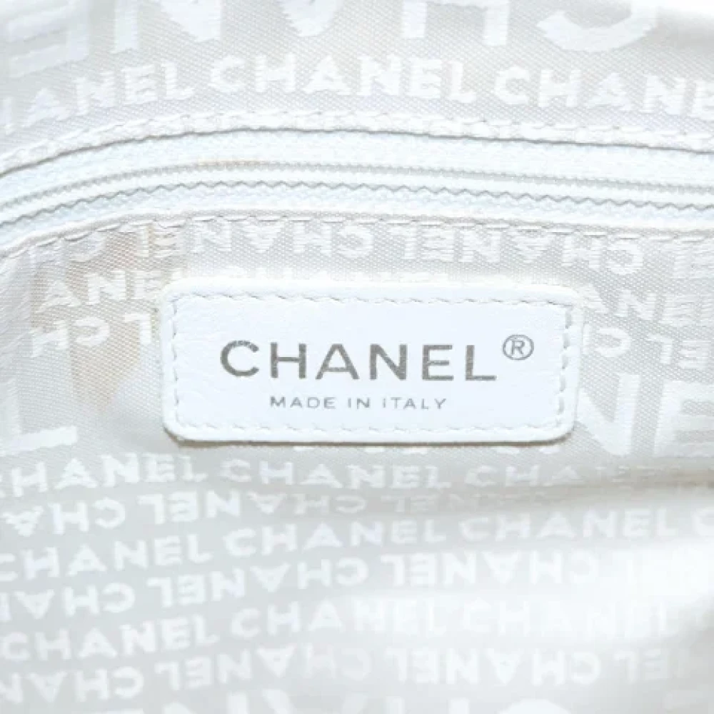 Chanel Vintage Pre-owned Cotton chanel-bags Beige Dames
