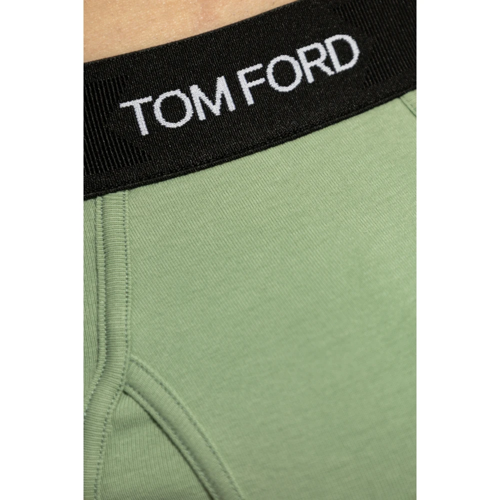Tom Ford Katoenen slips Green Heren