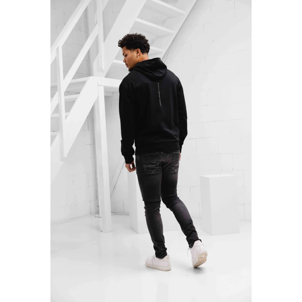 Cruyff Zwarte Meta Hoodie Heren Black Heren