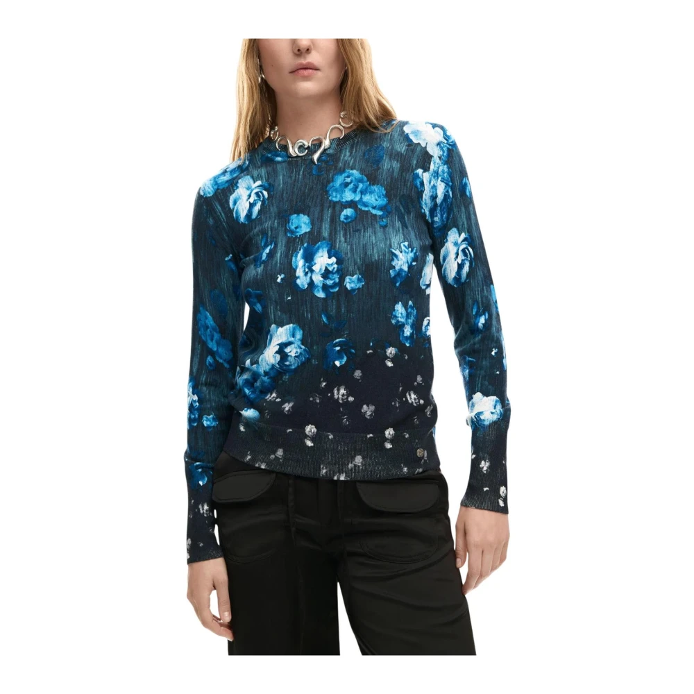 Desigual Donna Nero Maglie, L, New,