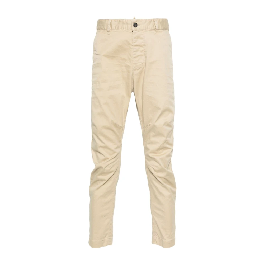 Dsquared2 Men's Beige Slim-Fit Trousers