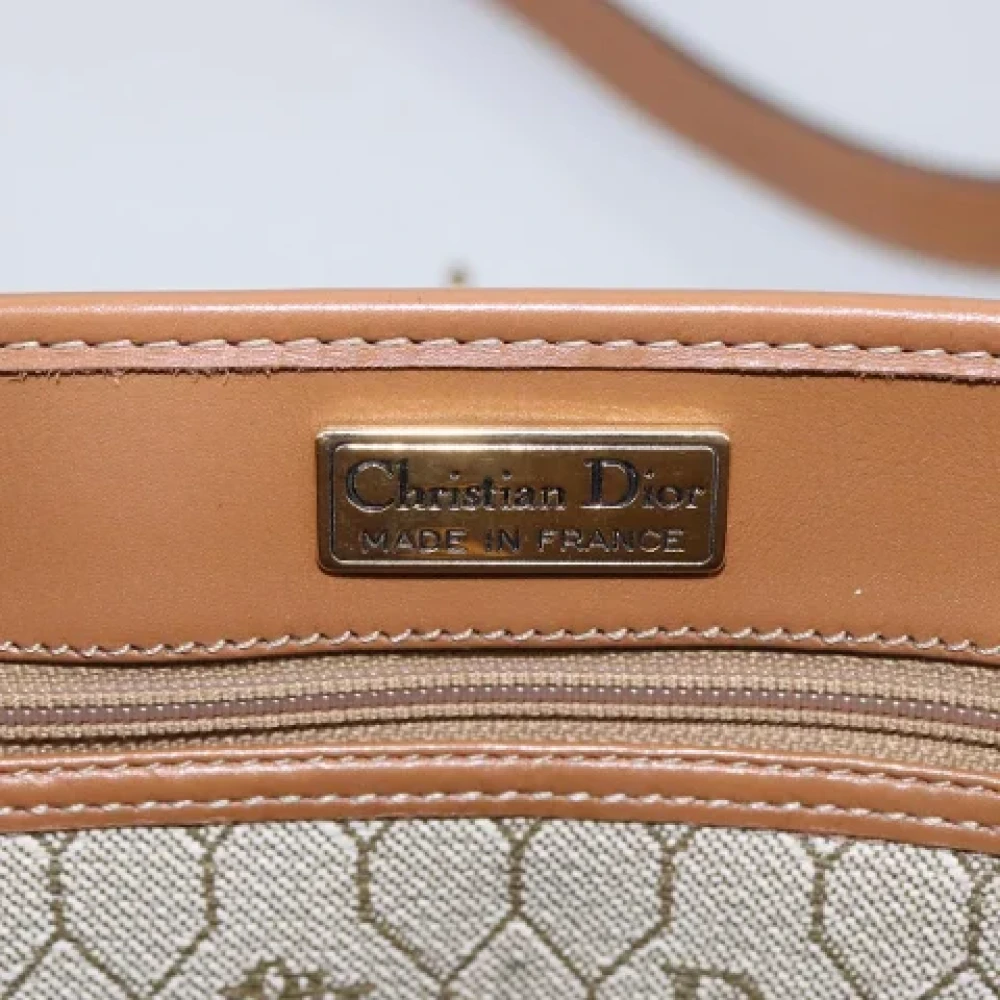 Dior Vintage Pre-owned Canvas dior-bags Beige Dames