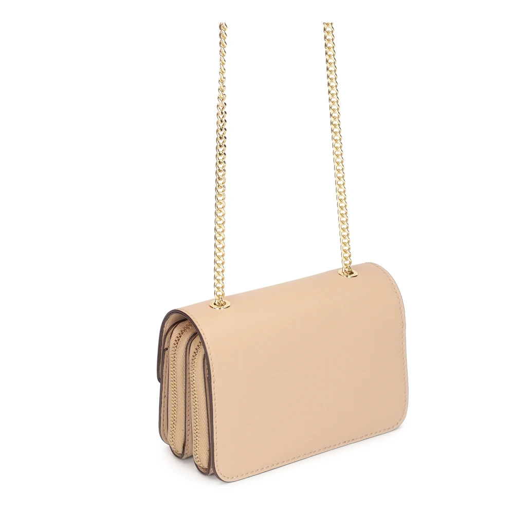 Kazar Leren tas aan een ketting Beige Dames