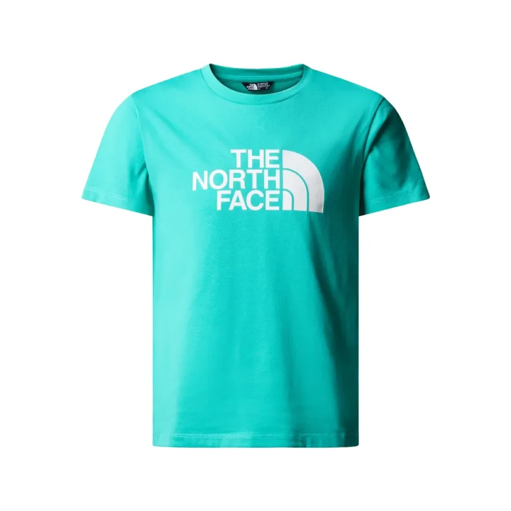 The North Face T-shirt Easy aqua Blauw Katoen Ronde hals 170 176