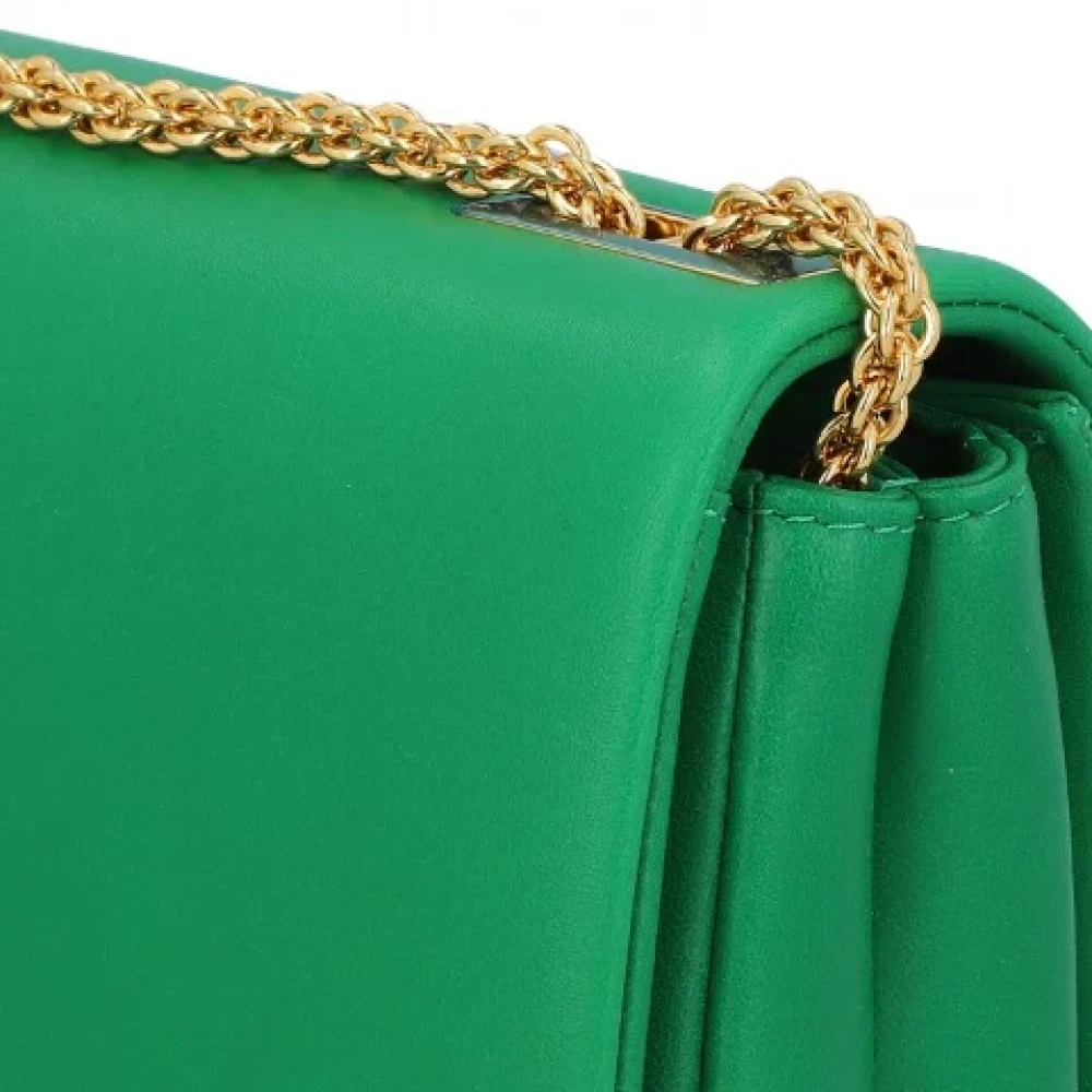 Valentino Vintage Pre-owned Leather shoulder-bags Green Dames