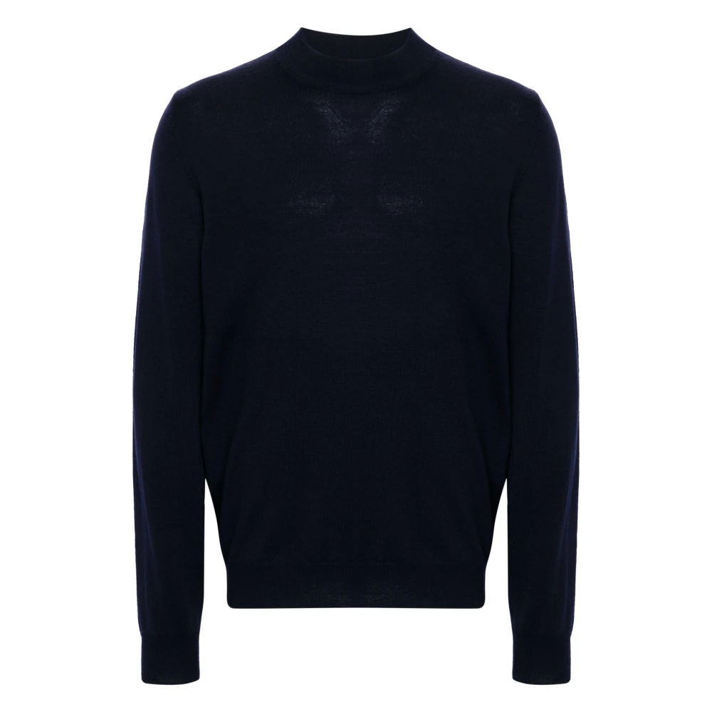 J.lindeberg Men's Blue Merino Turtle Neck Jumper - Turtlenecks - 2XL - Knitwear