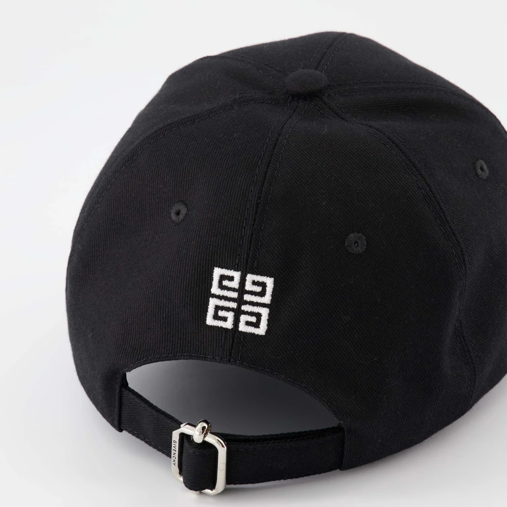 Givenchy Geborduurde Logo Katoenen Pet Black Heren