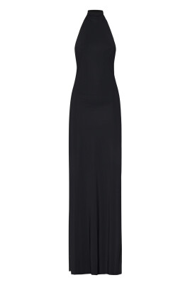 black-halterneck-dress-for-evening-outings