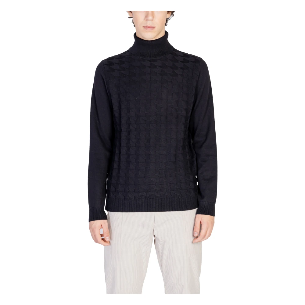 Antony Morato Jacquard 3D Katoen Wolmix Garen Black Heren
