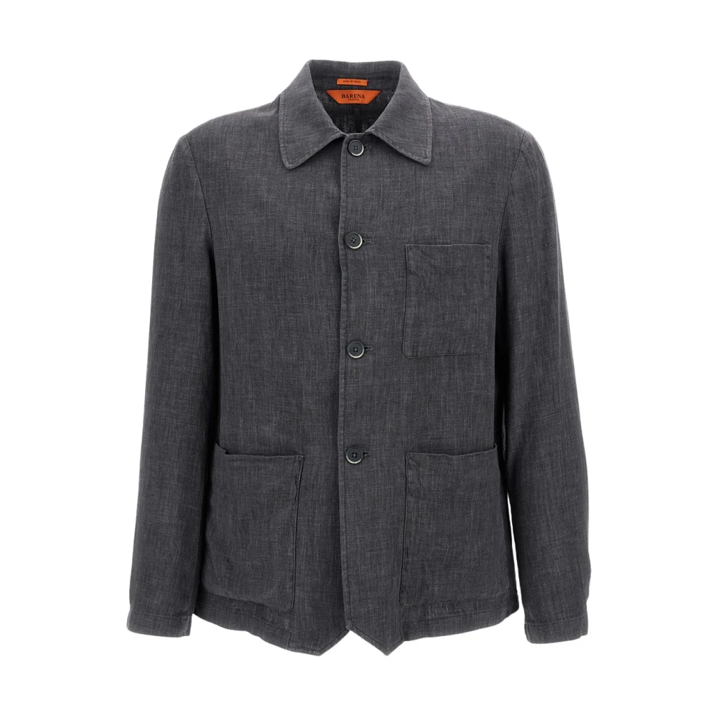 Barena Venezia Men's Gray Sovracamicia - Light Jackets - S - Jackets
