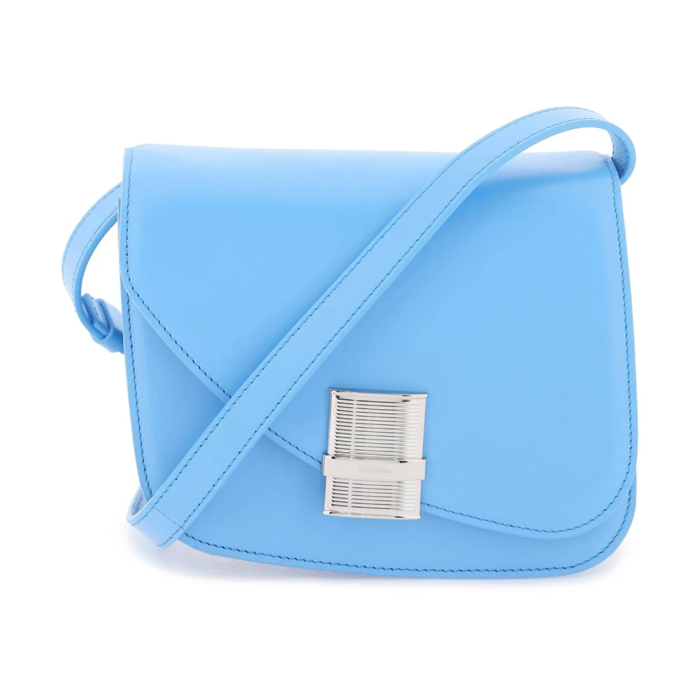 Salvatore Ferragamo Fiamma Crossbody Väska Blue, Dam