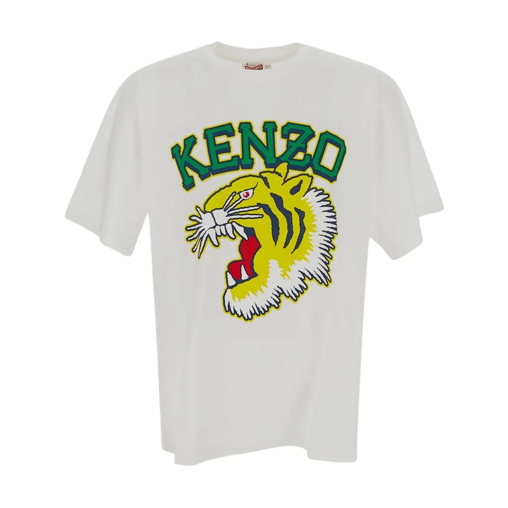 Kenzo Tiger Varsity T-shirt White Heren