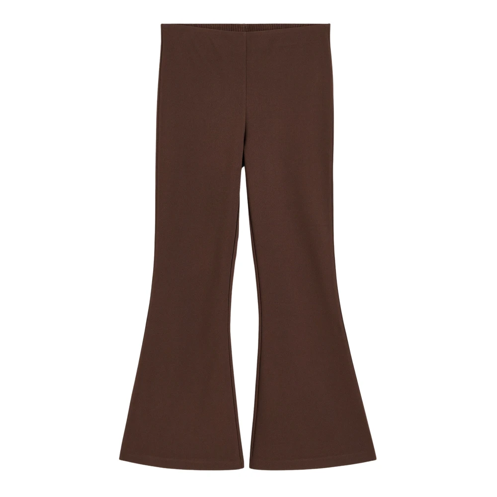 By Malene Birger Women's Brown Vilanna High-Waist Trousers - Wide Trousers - S - Trousers