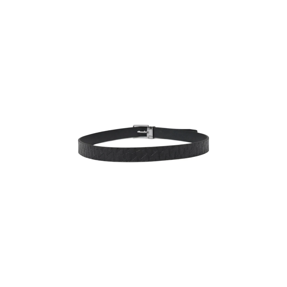 Armani Exchange Elegante Herenriem met Kenmerkend Patroon Black Heren