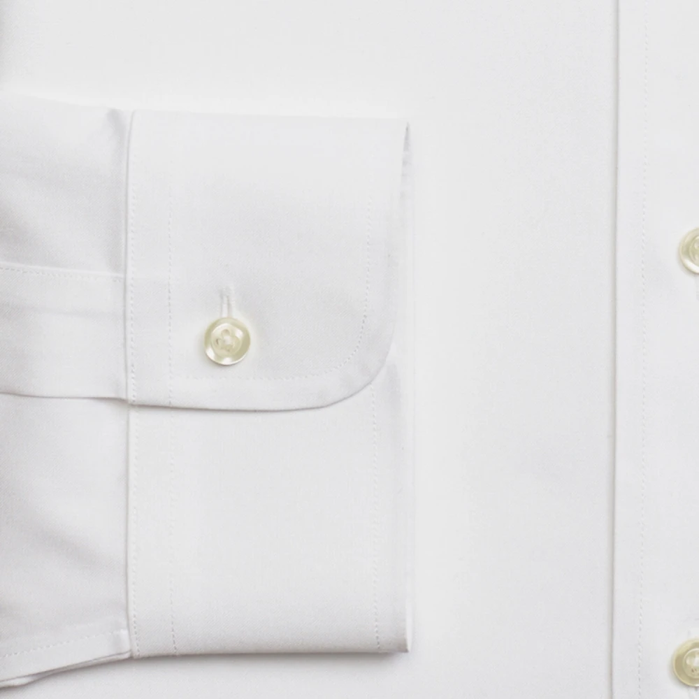 Brooks Brothers Blauw Slim Fit Non-Iron Stretch Katoenen Overhemd met Ainsley Kraag Blue Heren